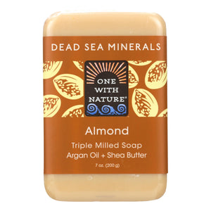 One With Nature Almond Soap Bar - 7 Oz - Vita-Shoppe.com