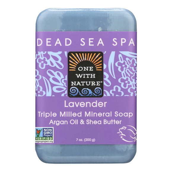 One With Nature Dead Sea Mineral Soap Lavender - 7 Oz - Vita-Shoppe.com