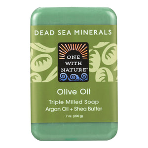 One With Nature Dead Sea Mineral Olive Oil Soap - 7 Oz - Vita-Shoppe.com