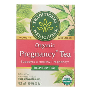 Traditional Medicinals Organic Pregnancy Herbal Tea - 16 Tea Bags - Case Of 6 - Vita-Shoppe.com