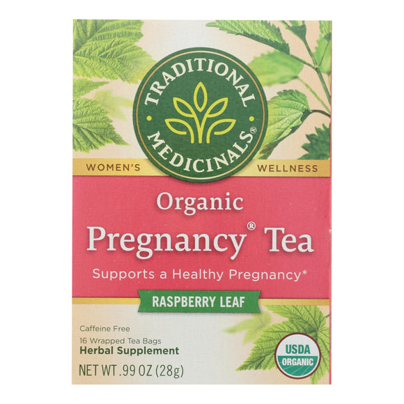 Traditional Medicinals Organic Pregnancy Herbal Tea - 16 Tea Bags - Case Of 6 - Vita-Shoppe.com