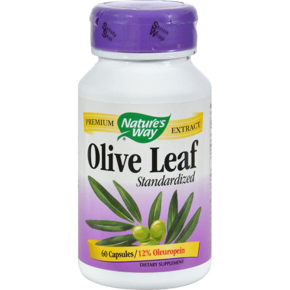 Nature's Way Olive Leaf Standardized - 60 Capsules - Vita-Shoppe.com