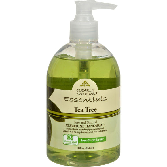 Clearly Natural Pure And Natural Glycerine Hand Soap Tea Tree - 12 Fl Oz - Vita-Shoppe.com