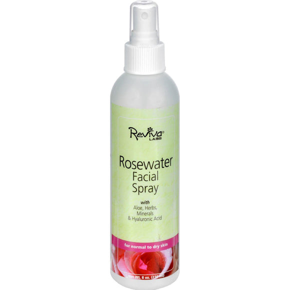 Reviva Labs Facial Spray Rosewater - 8 Fl Oz - Vita-Shoppe.com