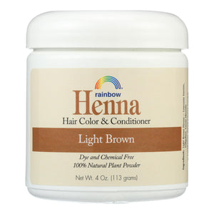 Rainbow Research Henna Hair Color And Conditioner Persian Light Brown - 4 Oz - Vita-Shoppe.com