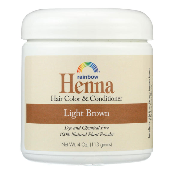 Rainbow Research Henna Hair Color And Conditioner Persian Light Brown - 4 Oz - Vita-Shoppe.com