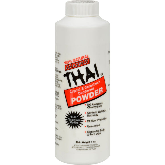 Thai Deodorant Stone Crystal And Corn Starch Deodorant Body Powder - 3 Oz - Vita-Shoppe.com