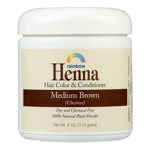 Rainbow Research Henna Hair Color And Conditioner Persian Medium Brown Chestnut - 4 Oz - Vita-Shoppe.com