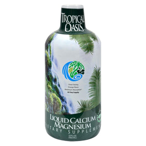 Tropical Oasis Liquid Calcium Magnesium Orange - 32 Fl Oz - Vita-Shoppe.com