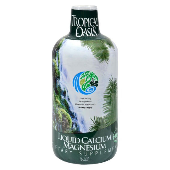 Tropical Oasis Liquid Calcium Magnesium Orange - 32 Fl Oz - Vita-Shoppe.com