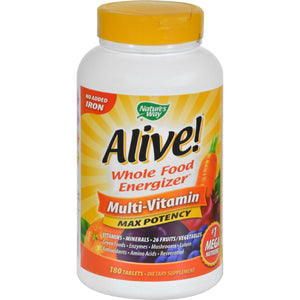 Nature's Way Alive Multi-vitamin No Iron Added - 180 Tablets - Vita-Shoppe.com