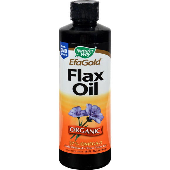 Nature's Way Efagold Flax Oil Organic - 16 Fl Oz - Vita-Shoppe.com