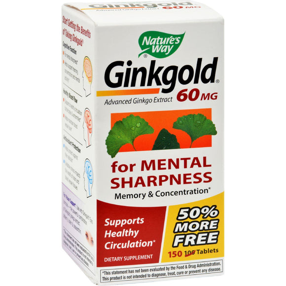 Nature's Way Ginkgold - 150 Tablets - Vita-Shoppe.com