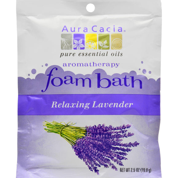 Aura Cacia Foam Bath Relaxing Lavender - 2.5 Oz - Case Of 6 - Vita-Shoppe.com