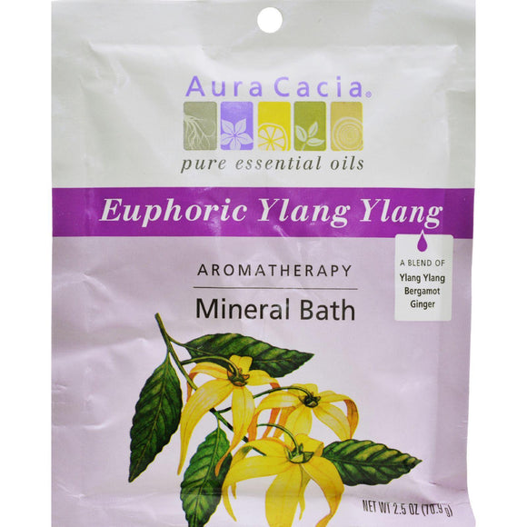 Aura Cacia Aromatherapy Mineral Bath Euphoria - 2.5 Oz - Case Of 6 - Vita-Shoppe.com