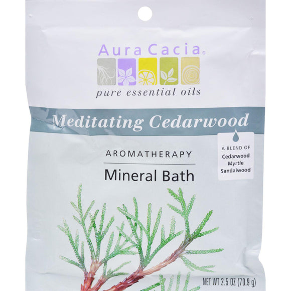Aura Cacia Aromatherapy Mineral Bath Meditation - 2.5 Oz - Case Of 6 - Vita-Shoppe.com