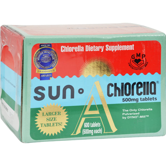 Sun Chlorella A Tablets - 500 Mg - 600 Tablets - Vita-Shoppe.com