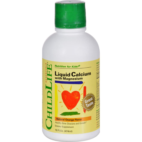 Childlife Liquid Calcium With Magnesium Natural Orange - 16 Fl Oz - Vita-Shoppe.com