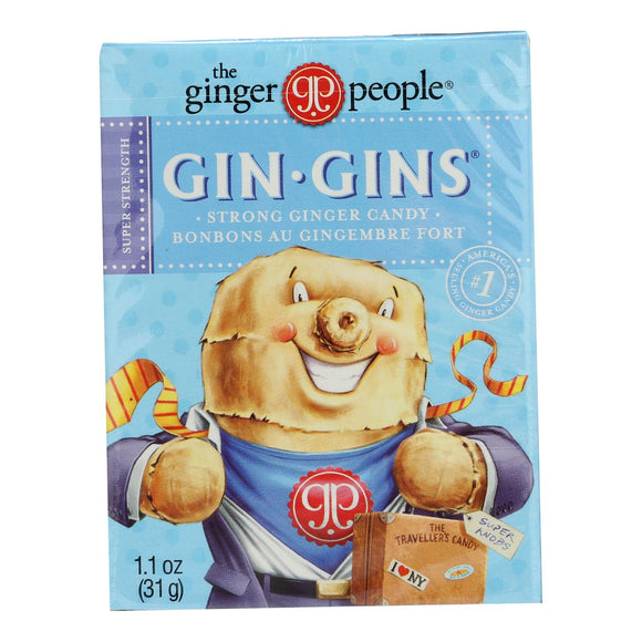 Ginger People Gingins Super Boost Candy - Case Of 24 - 1.1 Oz - Vita-Shoppe.com
