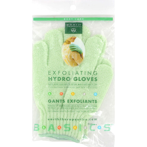Earth Therapeutics Exfoliating Hydro Gloves White - 1 Pair - Vita-Shoppe.com