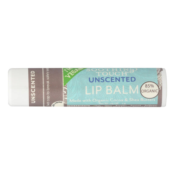 Soothing Touch Lip Balm - Vegan Unscented - Case Of 12 - .25 Oz - Vita-Shoppe.com