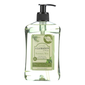 A La Maison French Liquid Soap - Rosemary Mint - 16.9 Fl Oz - Vita-Shoppe.com