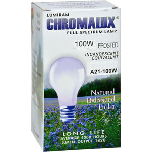 Chromalux Light Bulb Frosted-100w - 1 Bulb - Vita-Shoppe.com