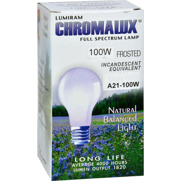 Chromalux Light Bulb Frosted-100w - 1 Bulb - Vita-Shoppe.com