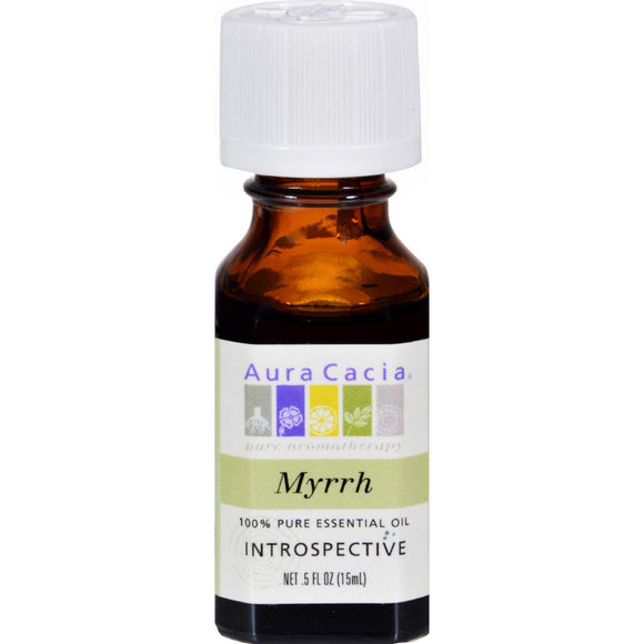 Aura Cacia Pure Essential Oil Myrrh - 0.5 Fl Oz - Vita-Shoppe.com