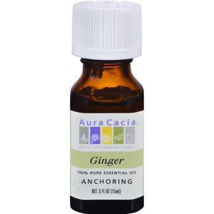Aura Cacia Essential Oil Ginger - 0.5 Fl Oz - Vita-Shoppe.com