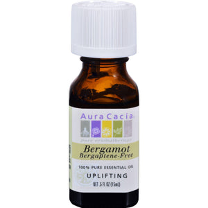 Aura Cacia Pure Essential Oil Bergamot - 0.5 Fl Oz - Vita-Shoppe.com