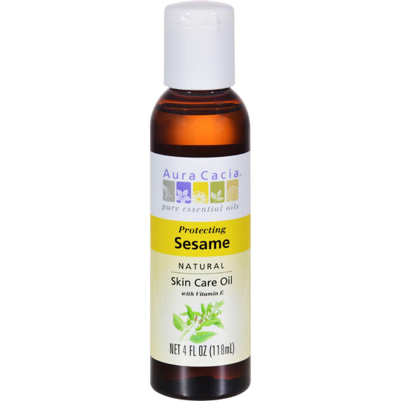 Aura Cacia Natural Skin Care Oil Sesame - 4 Fl Oz - Vita-Shoppe.com