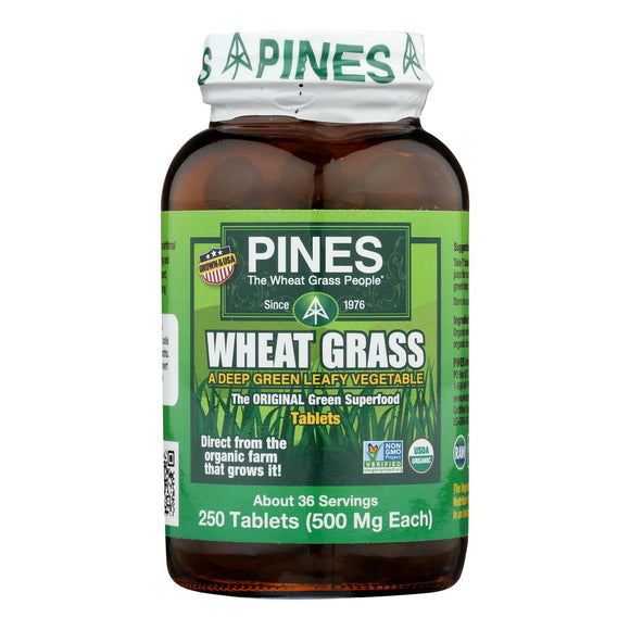 Pines International Wheat Grass - 500 Mg - 250 Tablets - Vita-Shoppe.com