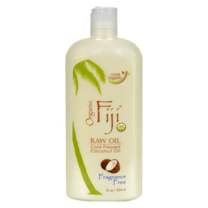 Organic Fiji Virgin Coconut Oil Fragrance Free - 12 Fl Oz - Vita-Shoppe.com