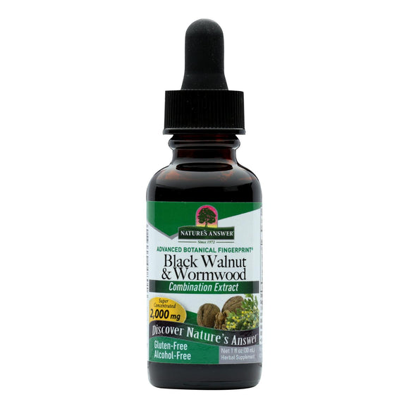 Nature's Answer - Black Walnut And Wormwood Complex Alcohol Free - 1 Fl Oz - Vita-Shoppe.com