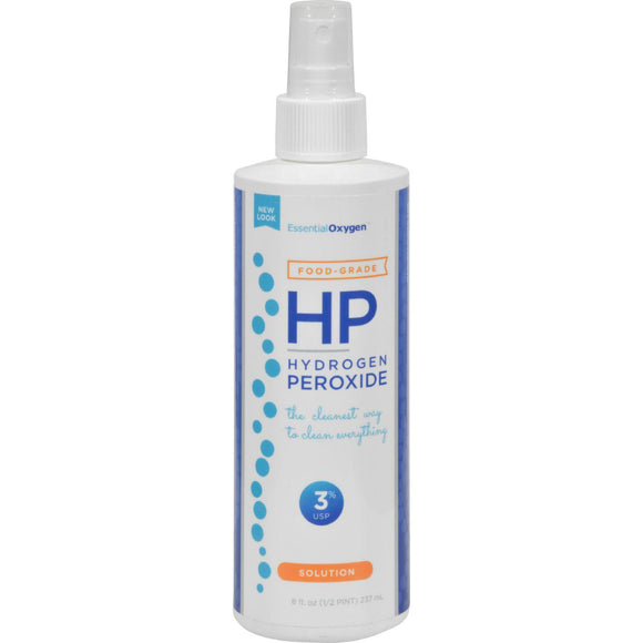 Essential Oxygen Hydrogen Peroxide 3% - Food Grade Spray - 8 Oz - Vita-Shoppe.com