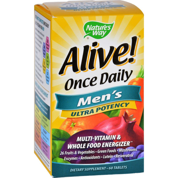 Nature's Way Alive Once Daily Men's Multi-vitamin - 60 Tablets - Vita-Shoppe.com