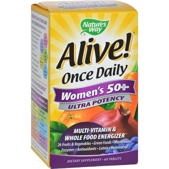 Nature's Way Alive Once Daily Women's 50 Plus - 60 Tablets - Vita-Shoppe.com
