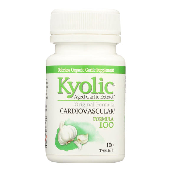 Kyolic - Aged Garlic Extract Cardiovascular Formula 100 - 100 Tablets - Vita-Shoppe.com