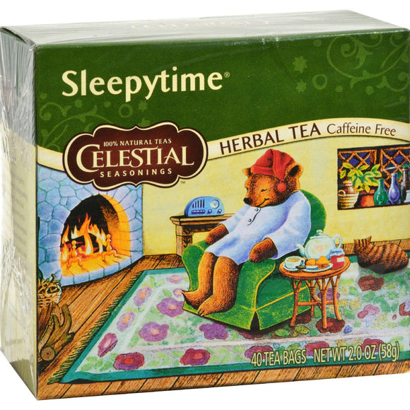 Celestial Seasonings Herbal Tea - Sleepytime - Caffeine Free - Case Of 6 - 40 Bags - Vita-Shoppe.com