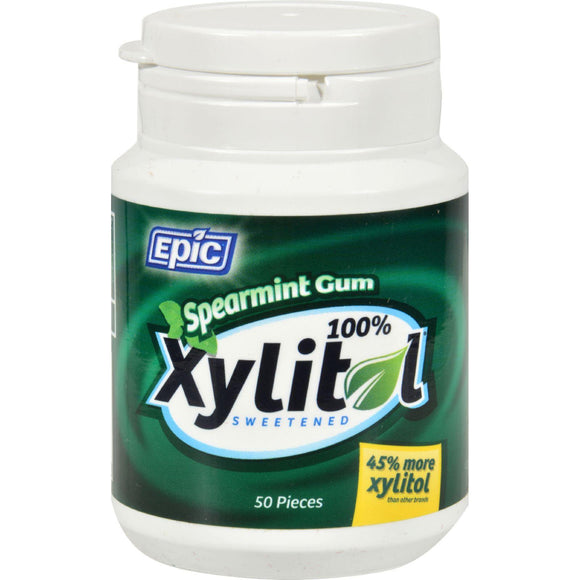 Epic Dental Spearmint Gum - Xylitol Sweetened - 50 Count - Vita-Shoppe.com