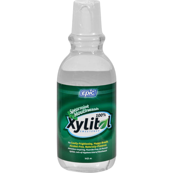 Epic Dental Spearmint Mouthwash - Xylitol Sweetened - 16 Oz - Vita-Shoppe.com