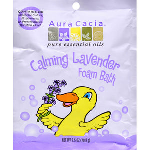 Aura Cacia Calming Foam Bath Lavender Essential Oil - Case Of 6 - 2.5 Oz - Vita-Shoppe.com