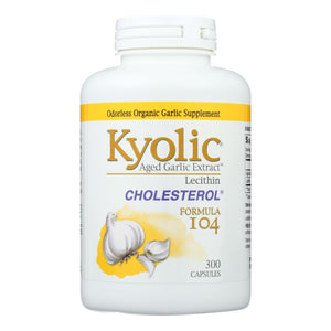 Kyolic - Aged Garlic Extract Cholesterol Formula 104 - 300 Capsules - Vita-Shoppe.com