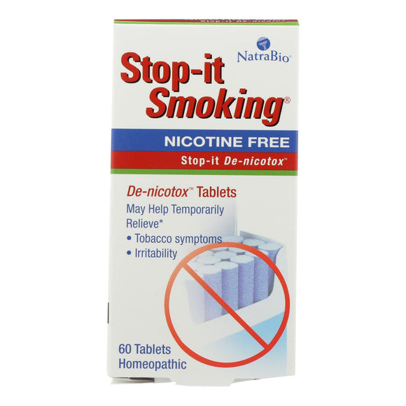 Natrabio Stop-it Smoking Detoxifying - 60 Tablets - Vita-Shoppe.com