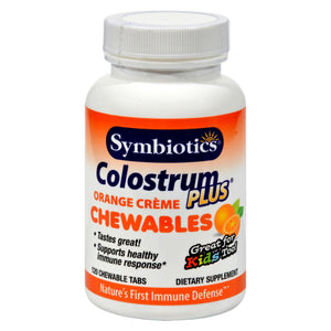 Symbiotics Colostrum Plus Orange - 120 Chewables - Vita-Shoppe.com