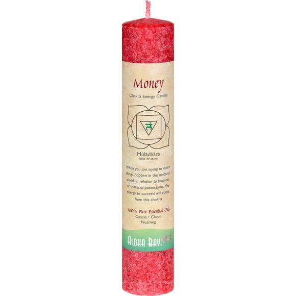 Aloha Bay Chakra Pillar Candle - Red - 8