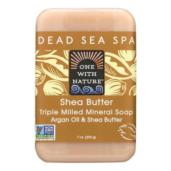 One With Nature Dead Sea Mineral Shea Butter Soap - 7 Oz - Vita-Shoppe.com