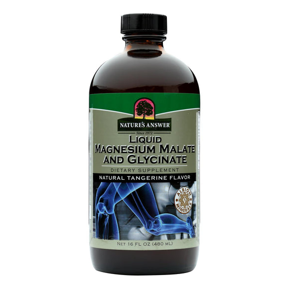Nature's Answer - Magnesium Malate And Glycinate - Liquid - 16 Fl Oz - Vita-Shoppe.com