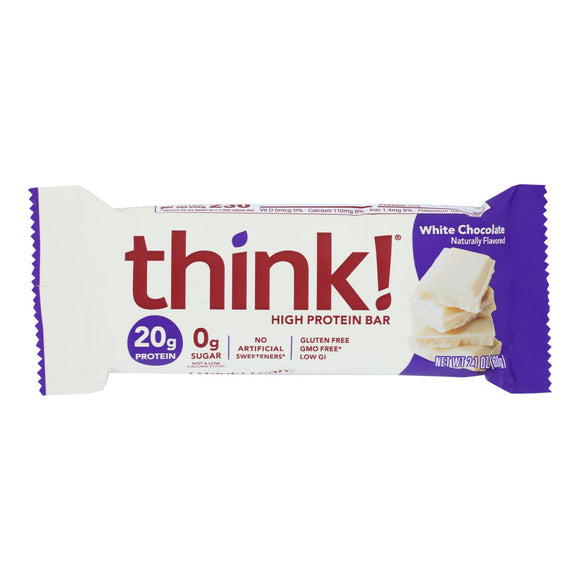 Think Products Thin Bar - White Chocolate - Case Of 10 - 2.1 Oz - Vita-Shoppe.com